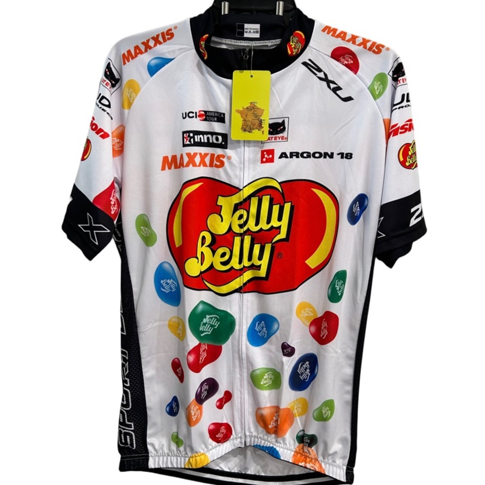 2XU Multicolor Jelly Belly Cycling Jersey Fits like XL